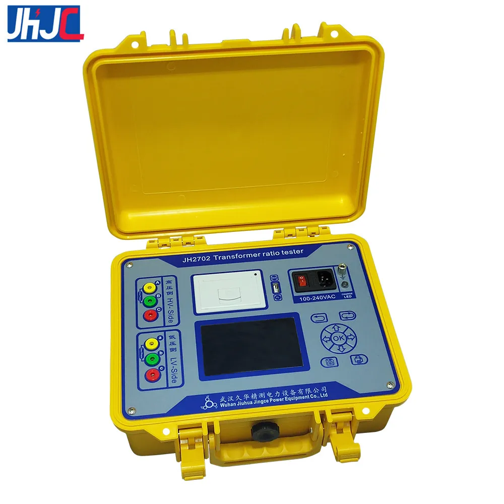 English/Spanish/Russian Language Three Phase TTR Variable Ratio Group Tester Transformer Turns Ratio Test Meter Built-in Battery