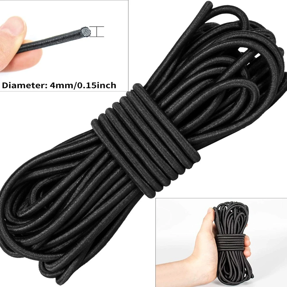 3/4/5/6mm Elastisch Touw Rubberen Riem Bungee Koorden Sterke Rubberen Band Naaien kledingstuk Craft voor DIY Naaien Accessorie