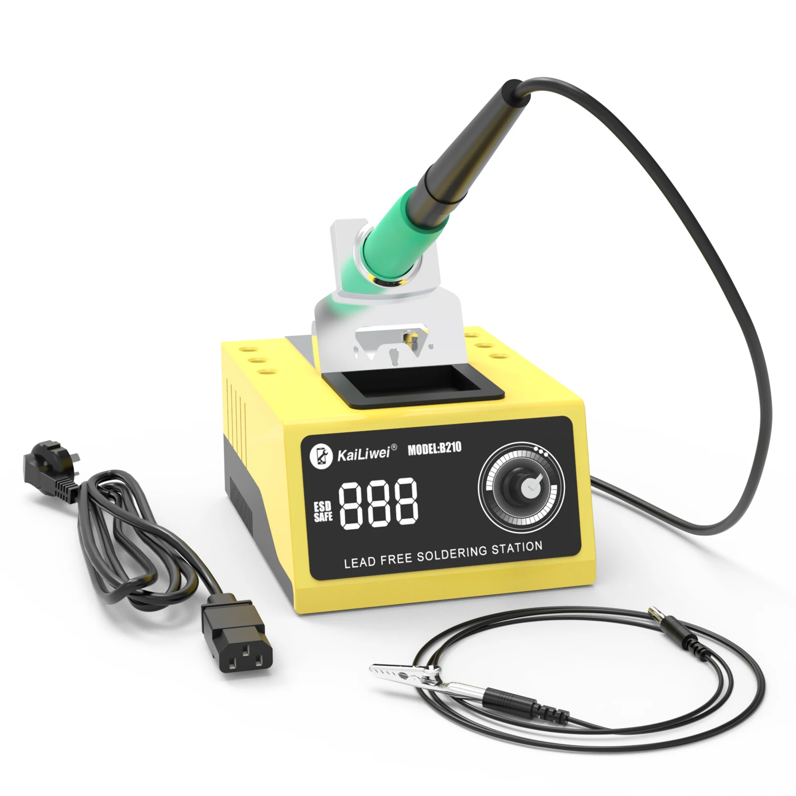 

Kailiwei 85W B210 OLED Digital Adjustment Auto Sleep Electronic Repair Soldering Station 1s Quick Heating With 210 Micro Welding