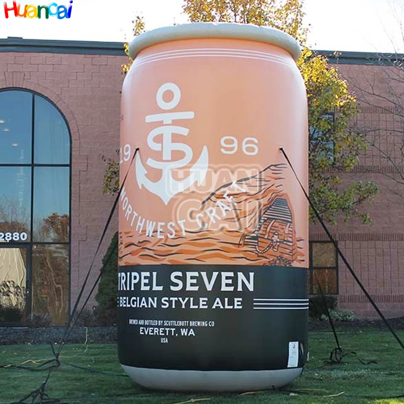 Inflatable Model Giant Inflatable Beer Bottle Model Outdoor Advertising Eye Catching Green Beer Balloon Bar Pub Party Decoration