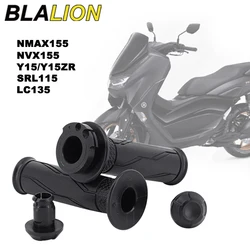 Blalion-オートバイラバーハンドグリップ、バーエンドプラグ付きジェルグリップ、yaha nmax 155、y15、y15zr、srl155、lc135、nvx155、7/8 