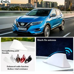 For Nissan Qashqai Shark Fin Antenna FM Signal Super Aerials Amplifier Waterproof Signal Amplifier FM/AM Radio Aerials