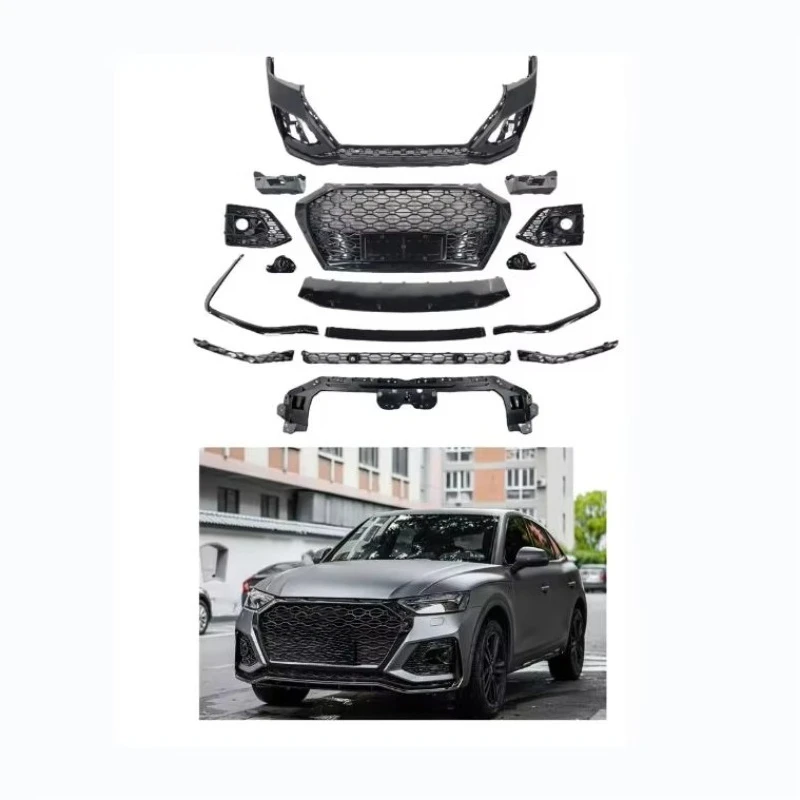 

Car Accessories Auto Accessories Q5 Facelift RSQ5 2021 2022 2023 Parts ASSY Car Bumpers For UPGRADE With Grille