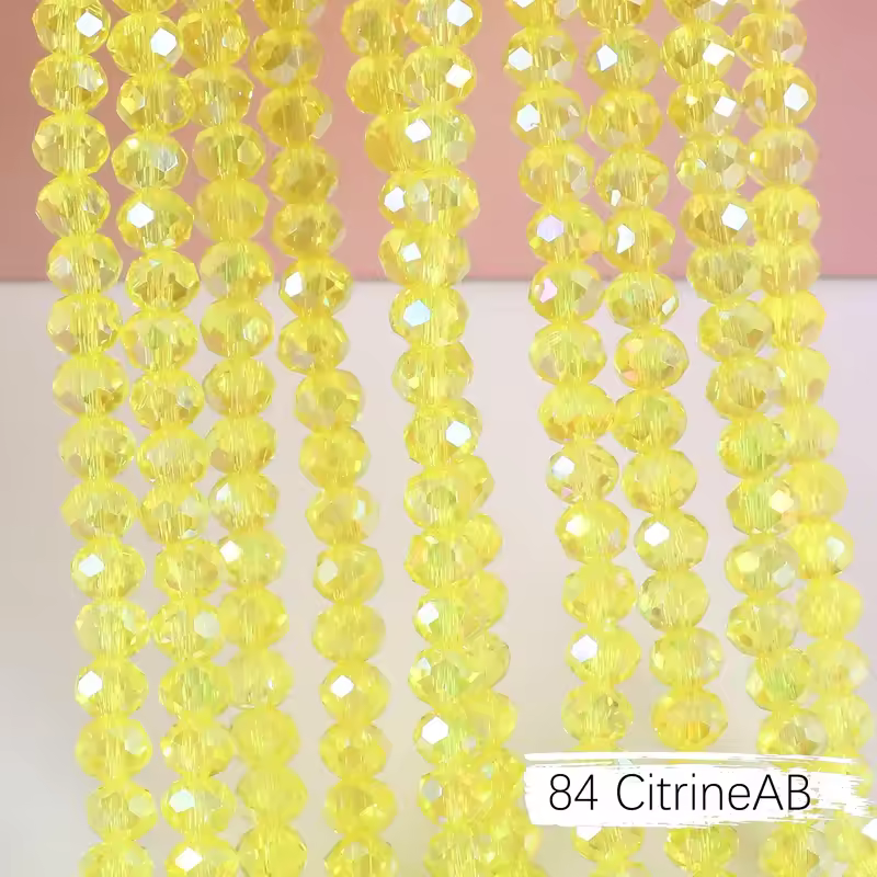 2mm 4mm 6mm 8mm Rondelle Austria Crystal Beads Faceted Glass Beads Loose Spacer Beads for DIY Bracelet Garment Making - Image 22