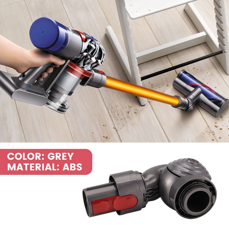 Juego de adaptadores de junta de cabeza de succión de accionamiento directo para Dyson V7, V8, V10, V11, piezas de vacío con cubierta lateral de ruedas de bola