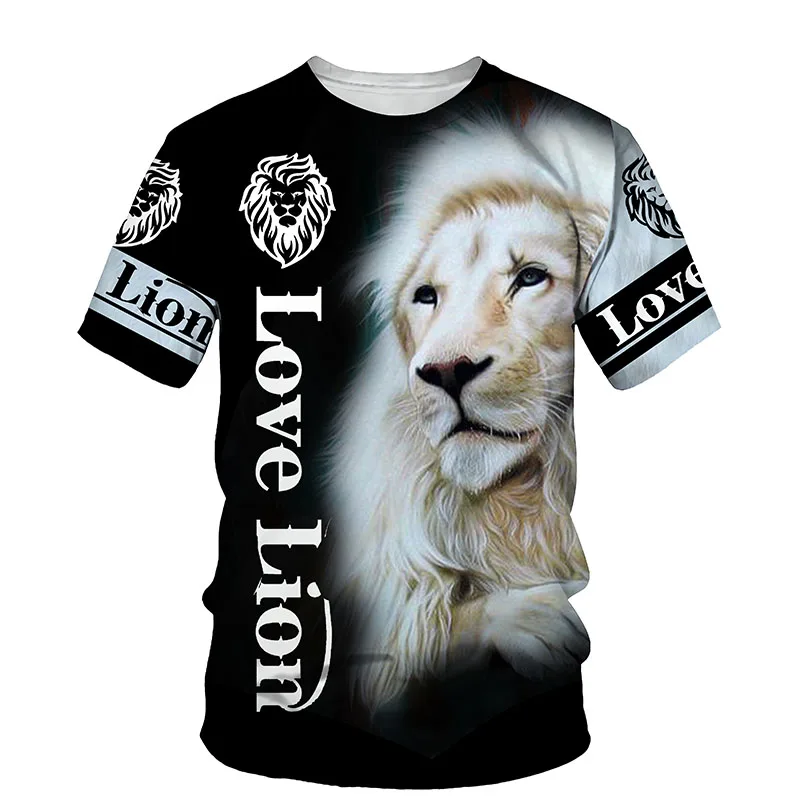 The Lion King 3D Print Men T-shirt Summer New O Neck Short Sleeve Tees Tops 3D Style Male Clothes Fashion Casual T-shirts