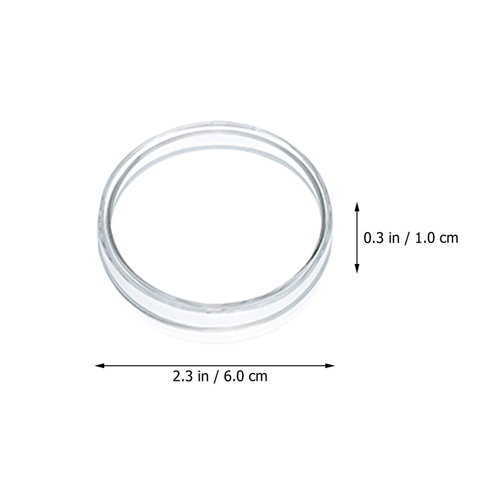 Disposable Petri Dish Chemistry Holder Tray with Lid Plates Dishes Lids Lab Laboratory Kit