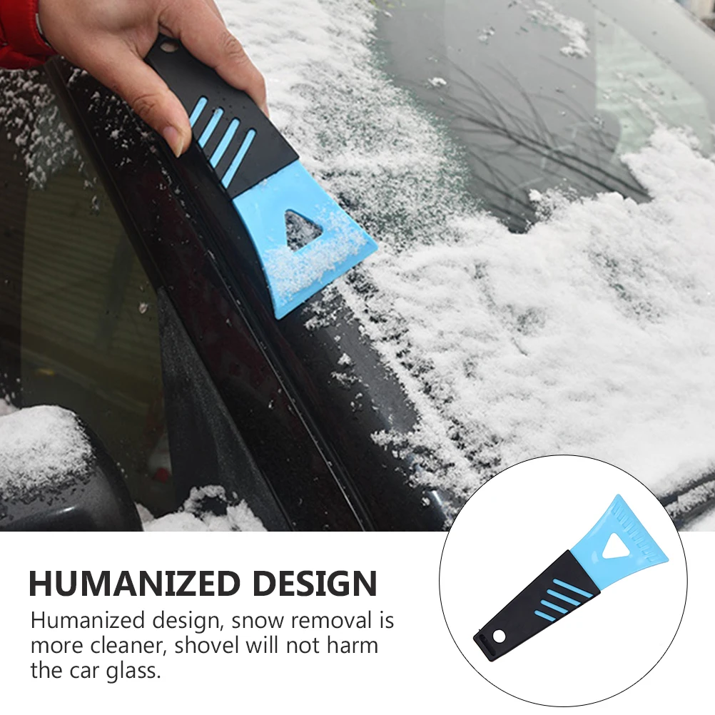 2Pcs Heavy Duty Plastic Ice Scraper Snow Shovel Car Snow Removal Tool Frost Cleaning Tool Ice Scraper Car Accessory