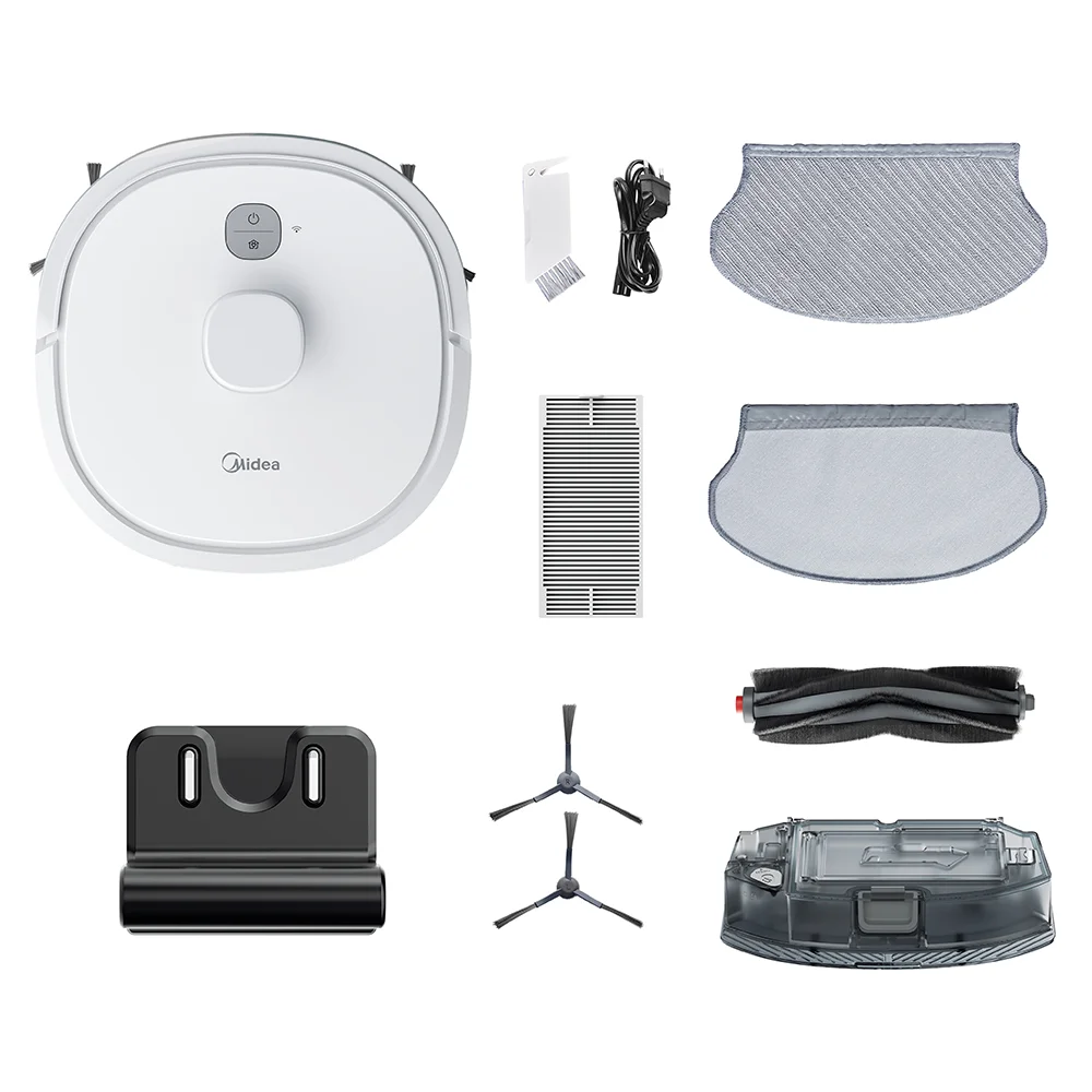 Midea-LDS Robot Home Appliance, M6, 2000Pa Sucção, Carga Automática, Varrer, Limpar, Chão, Tapete, Controle App, Inteligente, Robótico