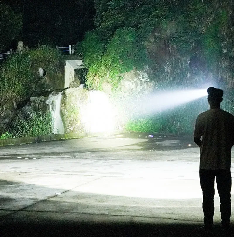 Rechargeable LED Headlamp 1000000LM Head LED Front Flashlight Most Powerful Long Range Headlight Outdoor Fishing Camping Lights