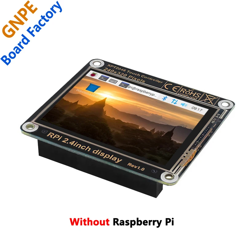 Raspberry Pi 2.4 بوصة IPS شاشة LCD تعمل باللمس على متن الطائرة مكبر صوت (صوت ليس لـ Pi5 ولكن يعمل مع Zero/3B/4B)