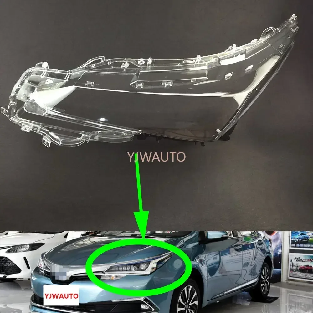 

Для Toyota Corolla Hybrid 2016 2017 2018, крышка фары, автомобильная фара, линза, стекло, замена переднего абажура, авто корпус