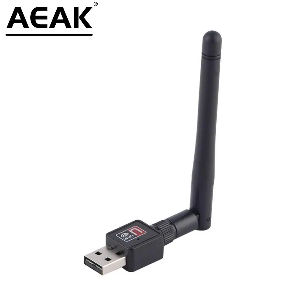 New Mini PC wifi adapter 150M USB WiFi antenna Wireless Computer Network Card 802.11n/g/b LAN+ Antenna Promotion