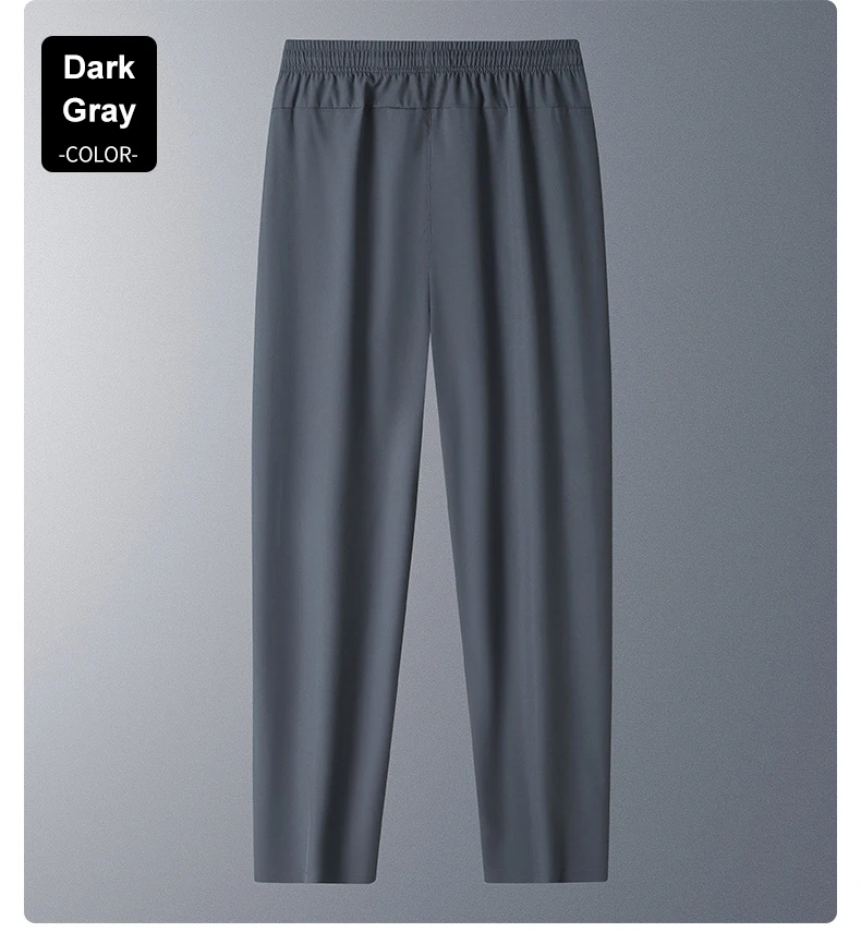 Laufhose, kühlende Sommerhose aus Eisseide, weiche, dehnbare Hose, lockere, lässige, schnell trocknende Workout-UV-Schutz, leichte Hose – Detail 8