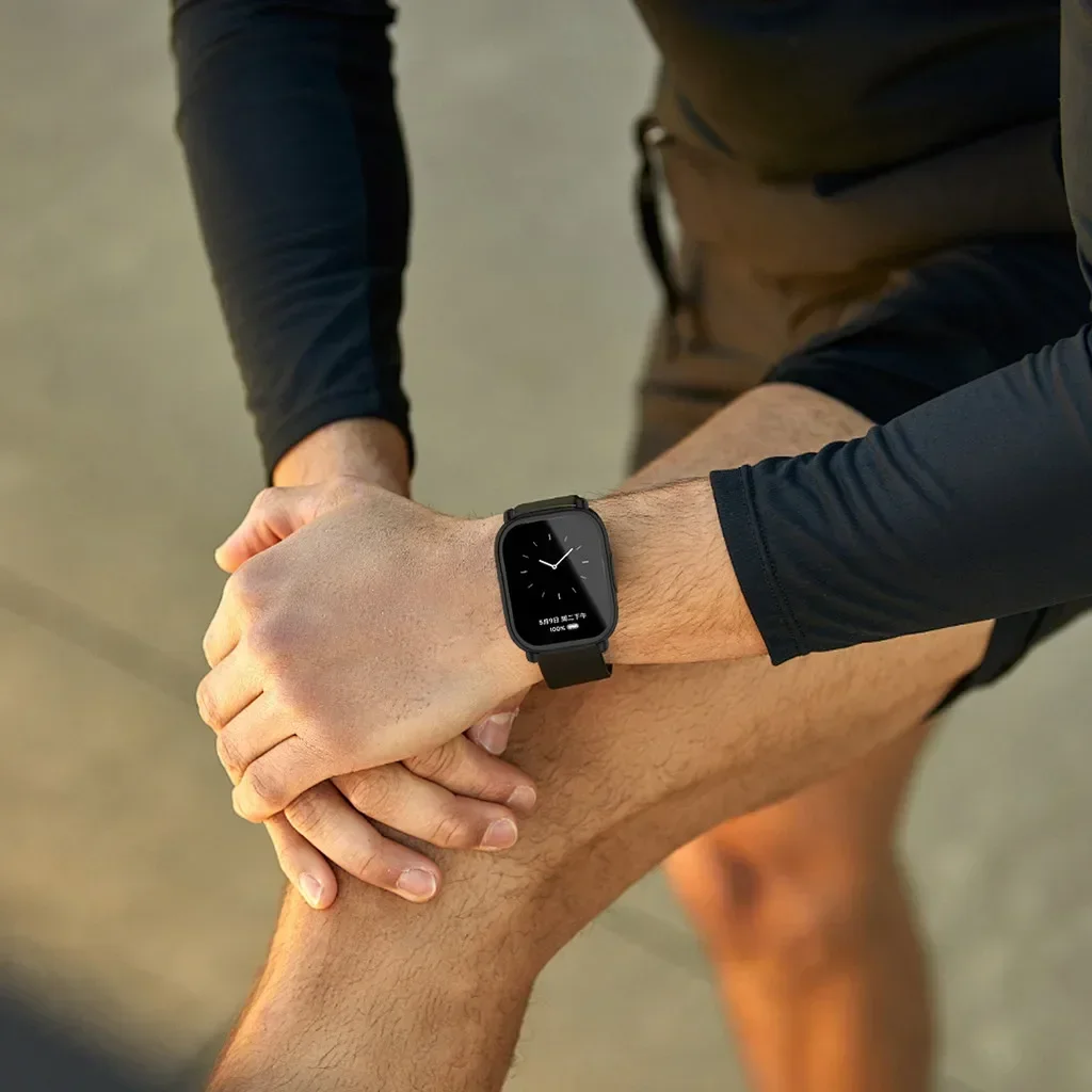 Schutzhülle + Silikonarmband für Xiaomi Redmi Watch 5 Active/5 Lite, vollständiger Bildschirm, TPU-Softshell und atmungsaktives Sportarmband