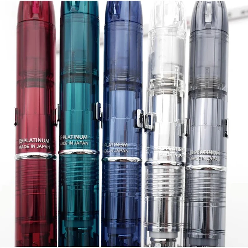 Japan PLATINUM Push-Push Fountain Pen CURIDAS Calligraphy Fountain Pen Business Translucent PKN-7000 Stationery