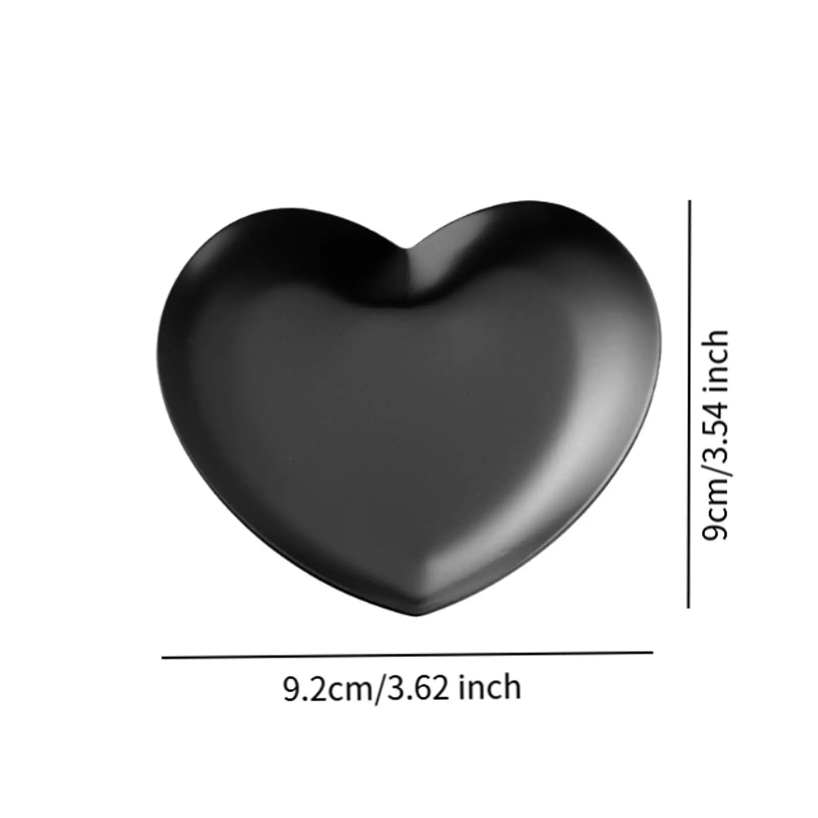 3 Pezzi Piatto a Forma di Cuore Vassoio Decorativo Vassoio Piatto in Metallo per Orecchini Forcine Cosmetici Collana di Gioielli Piccoli Oggetti