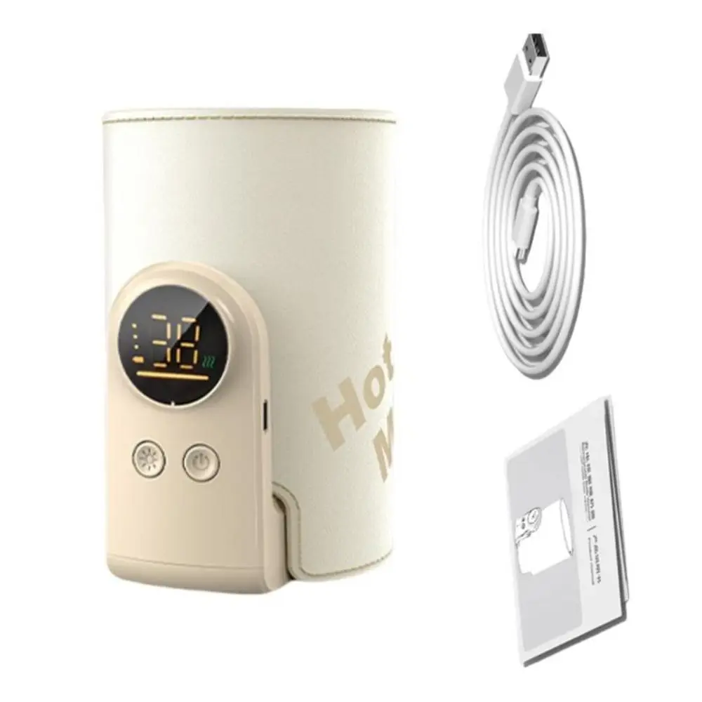 

Constant Temperature Baby Bottle Warmer Digital Display Rapid Warming Bottle Insulation Cover Wireless Milk Warmer Car Mount