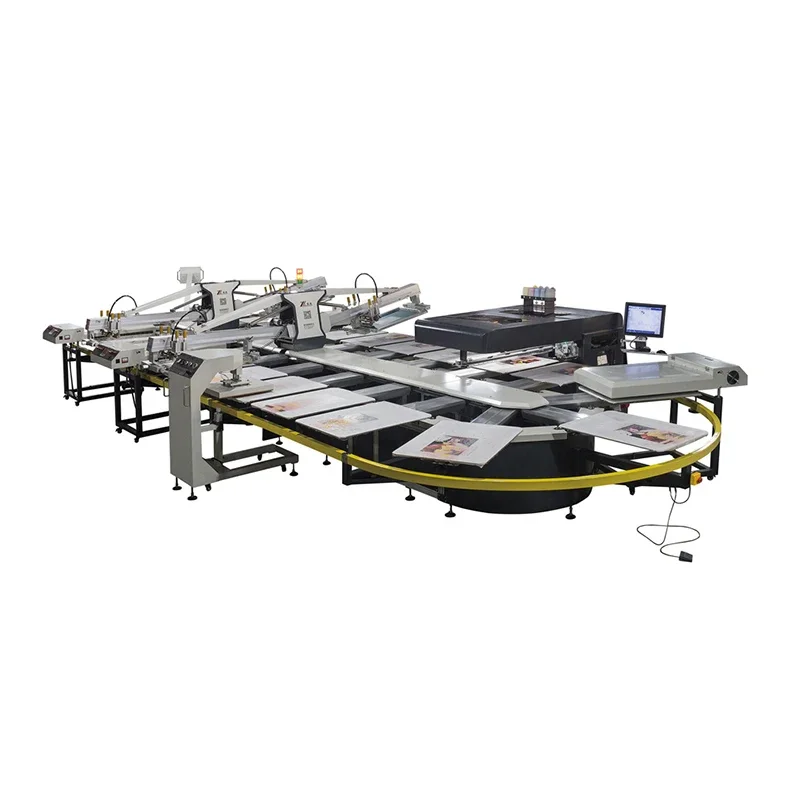 ForHigh Speed Screen Printer Automatic Octopus Cnding Oval Screen Printing Machine