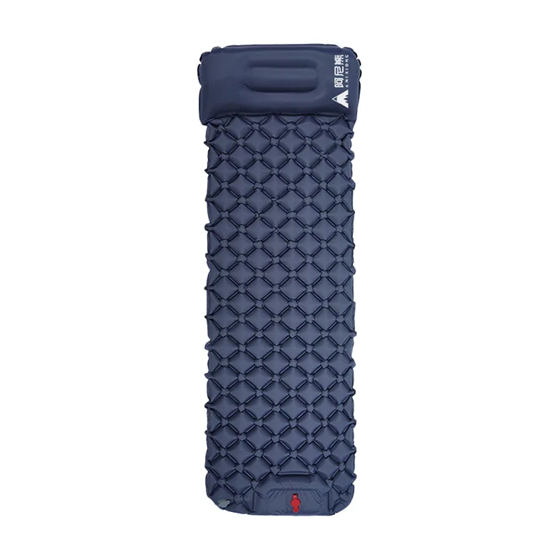 

Camping Inflatable Mattress Ultralight Outdoor Sleeping Pad with Pillow Built-in Pump Air Mat for Backpacking Hiking