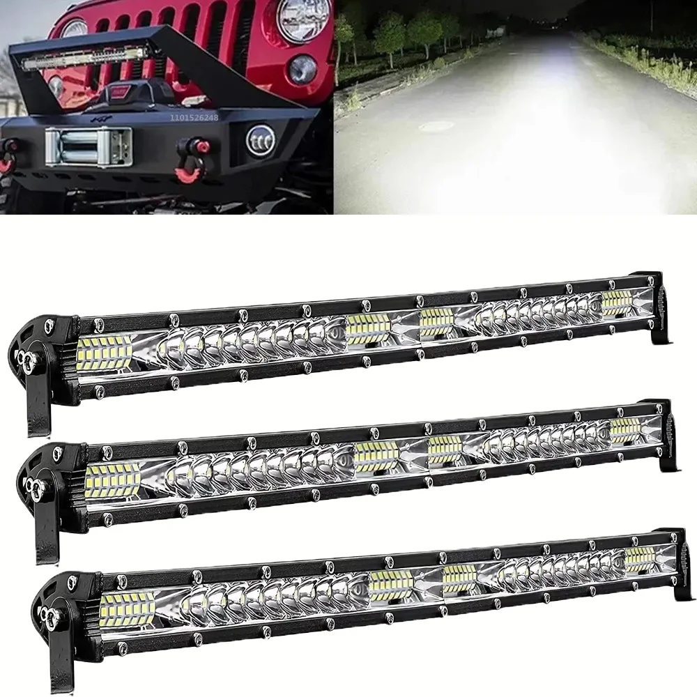 

10" 20" inch LED Bar Work Light Yellow White Spot Flood Beam LED Light Bar for OffRoad Jeep SUV AUTO Car Trucks Tractor 12V 24V