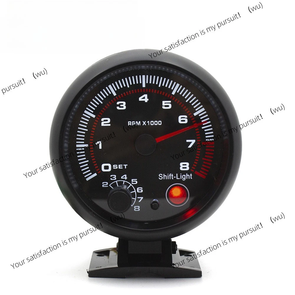 95MM Automotive Tachometer 3.75 Inch Universal 0-8000RPM Alarm Function Instrument 1-8 Cylinder
