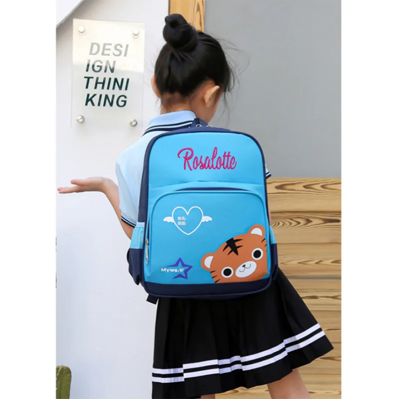 Ransel taman kanak-kanak kustom, nama modis dan personalisasi, ransel anak-anak, lucu, kasual dan ringan