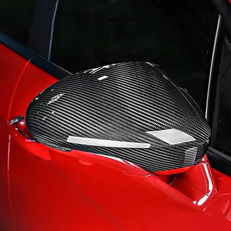 Specchietto retrovisore per auto in fibra di carbonio a secco di alta qualità Specchietto laterale per guida a destra per Porsche per Panamera 971 976