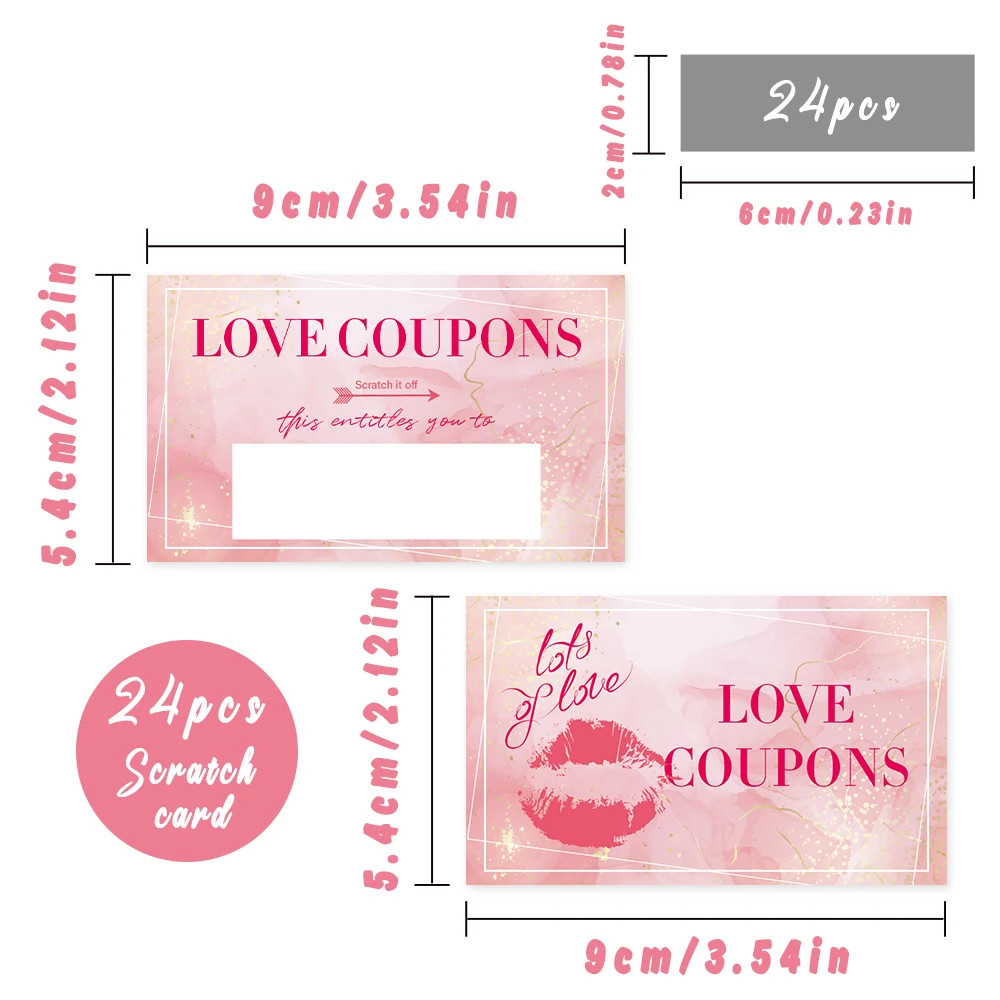 24 قطعة من بطاقات الملاحظات الفارغة، بطاقات خدش للزوجين، بطاقات خدش مفاجئة للعطلات لعام 2026، ديكورات الحفلات، بطاقات هدايا ذاتية الصنع