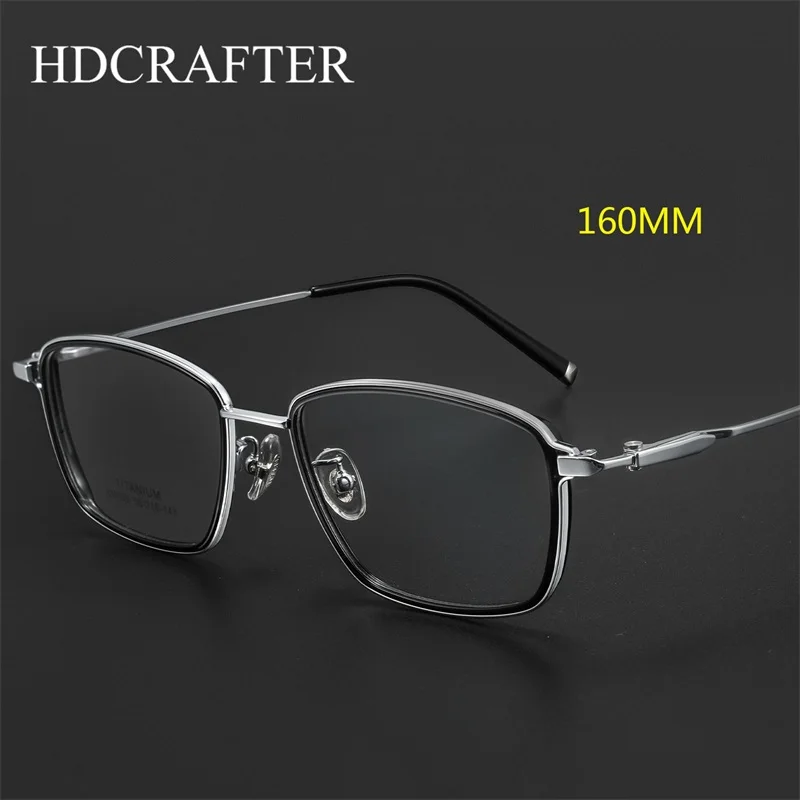 HD HD 160mm Big Size Glasses Frame Wide Face Men Business Titanium Full-Rim Myopia Reading Prescription Eyewear Male Eyeglasses - Aliexpress Deal