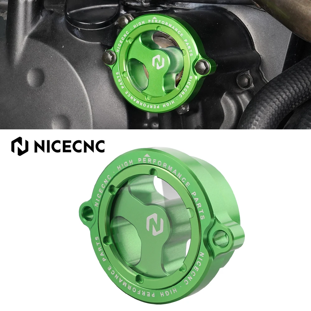 

NICECNC Motorcycle Oil Filter Cover Cap For Kawasaki KLR650 KLR 650 1987-2024 2023 2022 2021 2020 2019 2018 2017 2016 2015 2014
