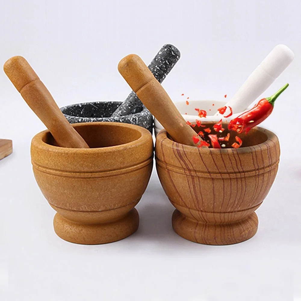 Kitchen Grinder Pressing Garlic Mashed Garlic Mashing Pot Manual Mashing Medicine Pot Jujube Pounding Garlic Mortar