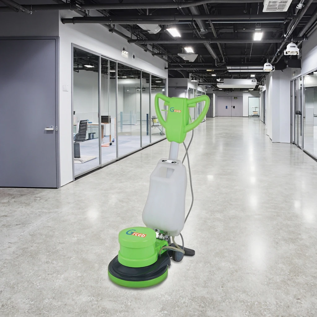 

GR154 Electric Walk-Behind Floor Polishing Cleaning Machine for Home Farm Restaurant Use New Electric Motor Brush Components