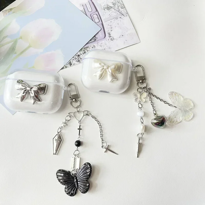 ل Realme Buds T100 T110 T310 T300 T01 غطاء قلادة فاخرة مع سيليكون شفاف حقيبة سماعة الاذن ل Realme براعم T310 غطاء