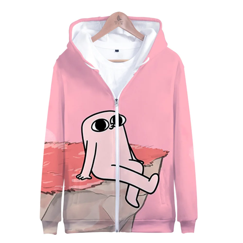 

Cartoon Funny Big Eyes Ketnipz 3D Print Zip Up Women/Men Hoodie Sweatshirt Streetwear Hip Hop Zipper Hooded Jacket Outerwear