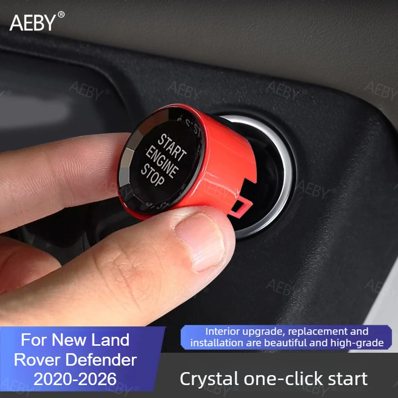 For New Land Rover Defender 2020-2026 Replace the push switch for the start button cover One click start button Accessories