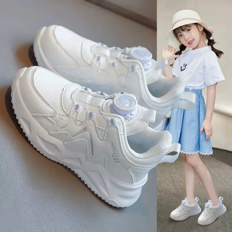 

Kids Shoes for Girl Children Sneakers Shipping Free Shoes Running Shoes Rotating Buttons Lighting