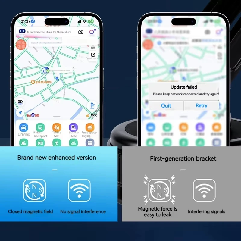 Uniwersalny magnetyczny uchwyt samochodowy na telefon z przyssawką, składany, obracany o 360 stopni °   Uchwyt obrotowy idealny do sypialni, łazienki, szklanej tablicy rozdzielczej — zdjęcie produktu 6