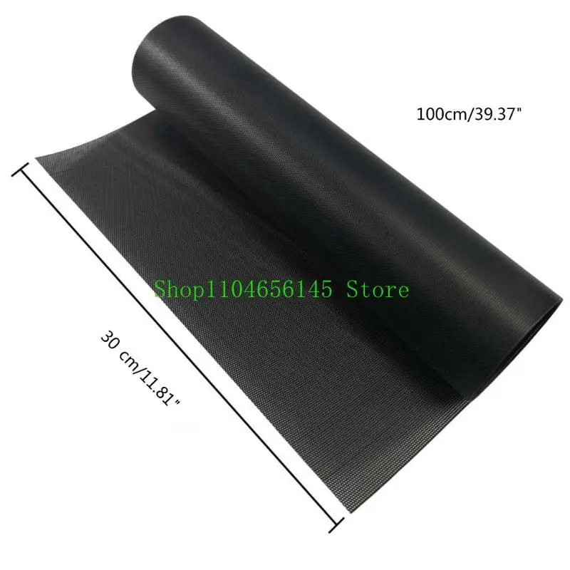 5asd 30cm DIY PC Case Dust Mesh Filter PVC Dustproof Mesh Filter Cover Black Computer
