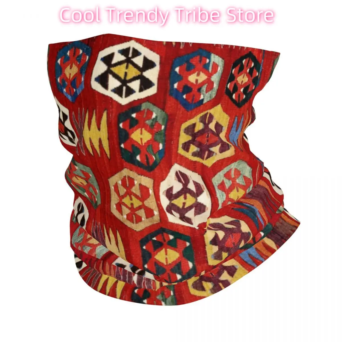 

Mut Antique Turkish Bandana Neck Gaiter Bohemian Ethnic Vintage Magic Scarf Multi-use Cycling Scarf Cycling Adult All Season