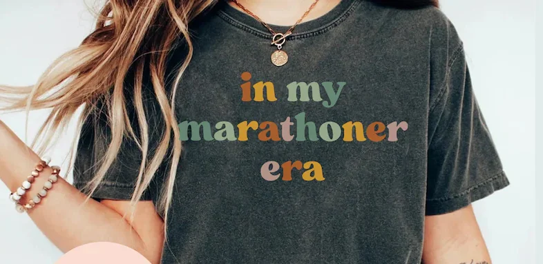 In My Marathoner Era Shirt Marathon Athlete Mom 100% Cotton Short Sleeve Top Tees Streetwear Harajuku goth y2k Drop shipping