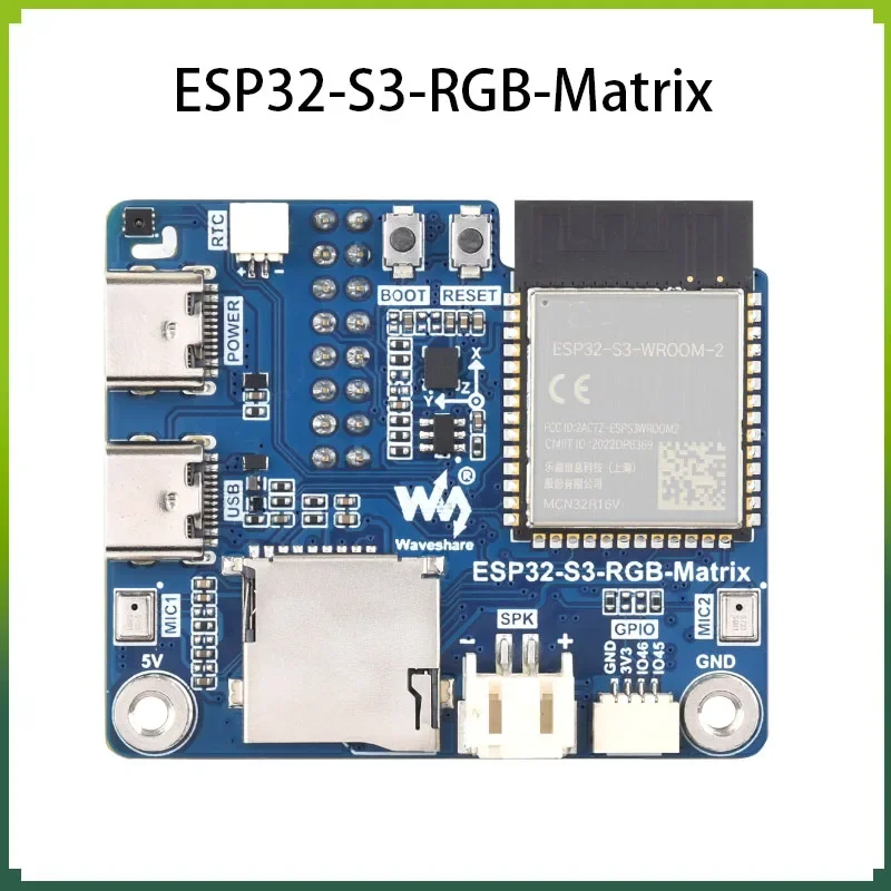 ESP32 S3 RGB Matrix Driver Board With ESP32 S3 N32R16 Module Support LED Display Screens for HUB75 RGB Matrix
