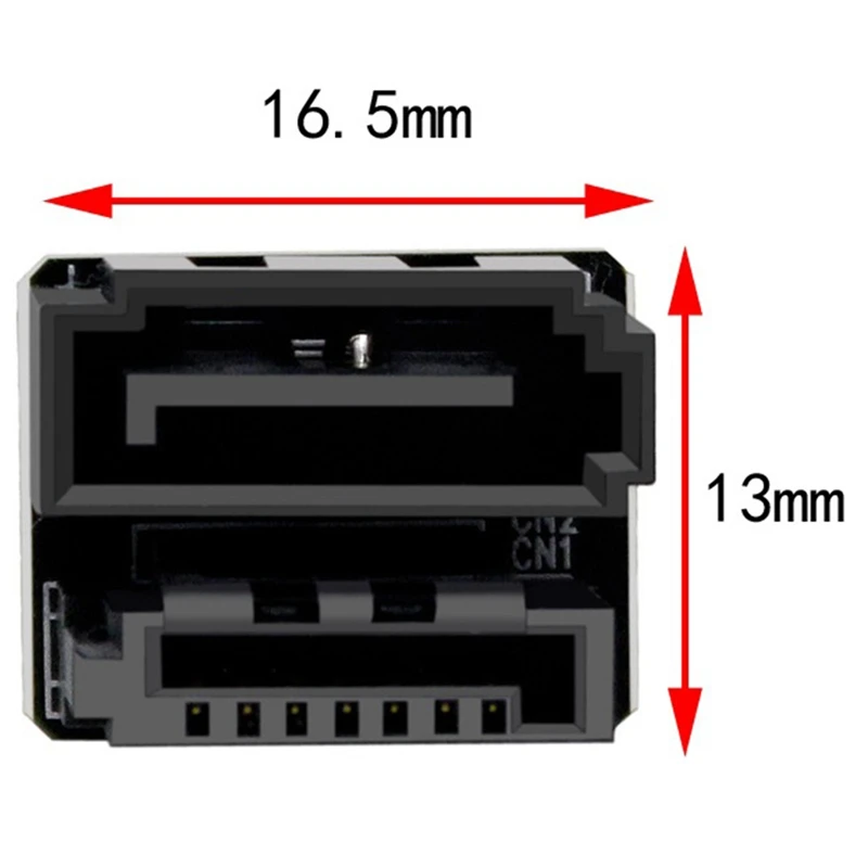 PH571 Computador Motherboard Adapter, 180 graus adaptador, conector de plástico preto para desktops, 2pcs