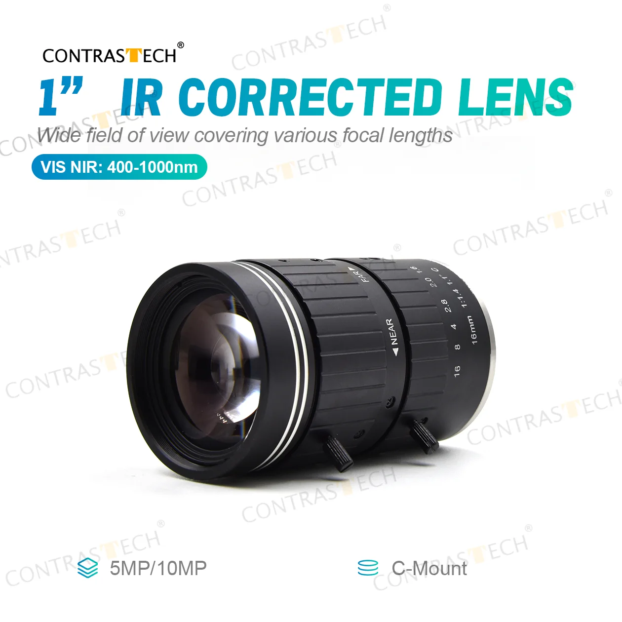 

1 "5MP 10MP ИК-корректированный объектив C-Mount 16 мм 25 мм 35 мм VIS NIR для проверки зрения Contrastech Cowa LM25JC5M-IR