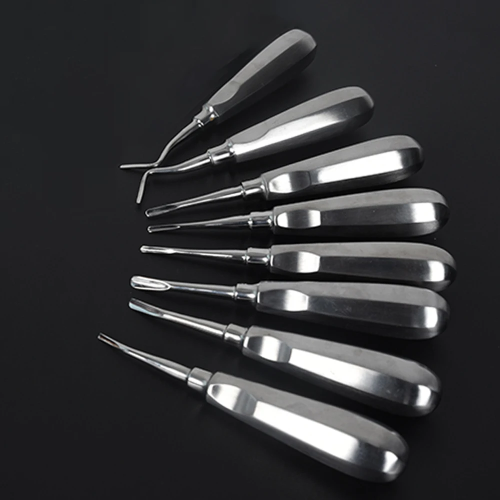 

Dental Elevator Tooth Elevator Stainless Steel Dentist Tools Stright Curved Root Elevator Dental Lab Instrument