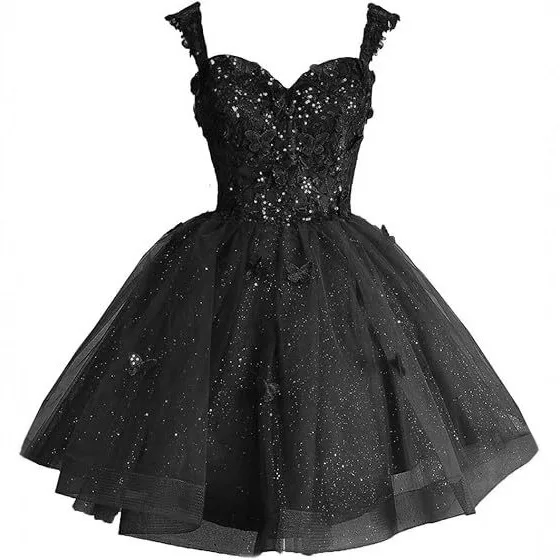 3d Butterfly Above Knee Mini Short Homecoming Dresses Sparkly Tulle Prom Dress Teens Off Shoulder Skirts For Quinceanera Party