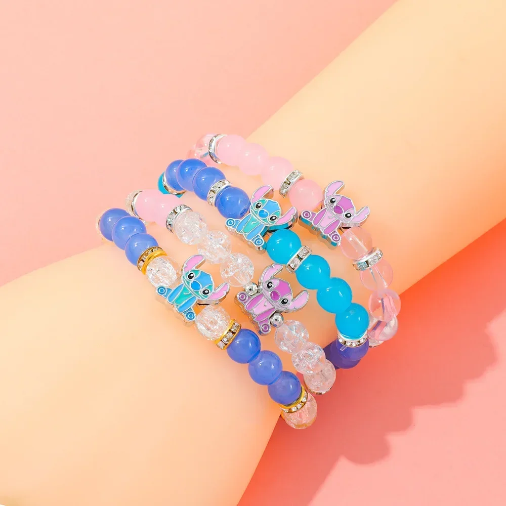 1pc Disney Stitch bracelet, birthday Gift, All-Season Daily Wear Accessory, Jewelry for Kids ，Children Gifts，Vacation Jewelry