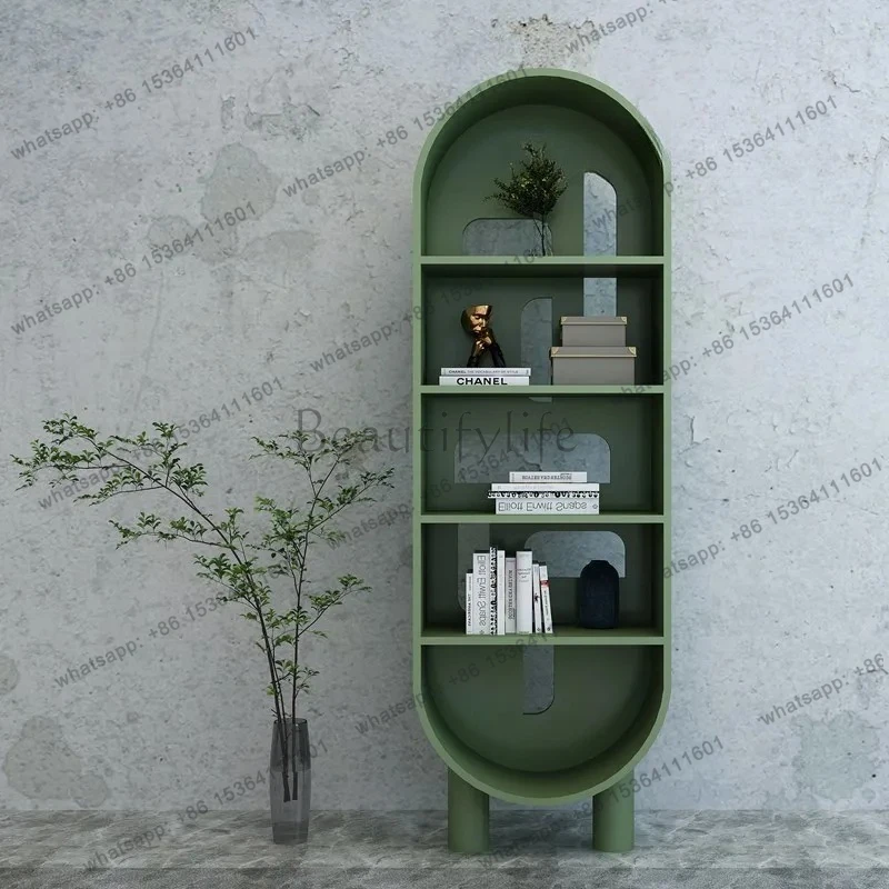 

Bookcase display cabinet Nordic simple small apartment storage cabinet bookshelf storage custom designer
