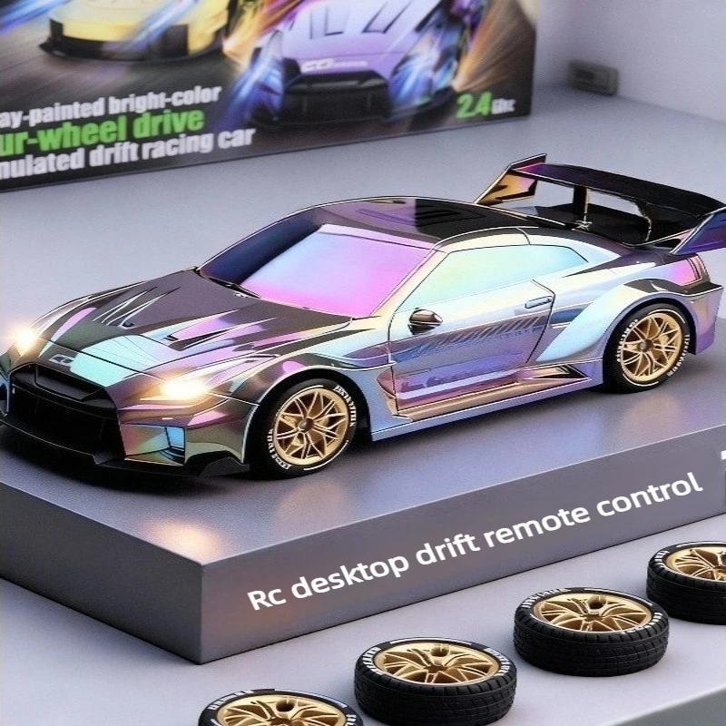 

1/64 RC Drift Car 2,4 ГГц 4WD Светодиодный светильник Моделирование гоночной модели Настольная игрушка Автомобиль с дистанционным управлением Мини-автомобиль для дрифта RC Игрушка в подарок