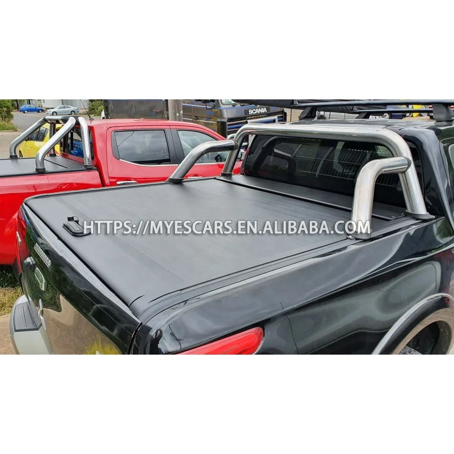 Factory Price Custom Logo Stainless Steel Pick Up Truck Sports Bar Rear Bed Roll Bars For Toyota Tundra Tacoma Hilux Vigo REVO